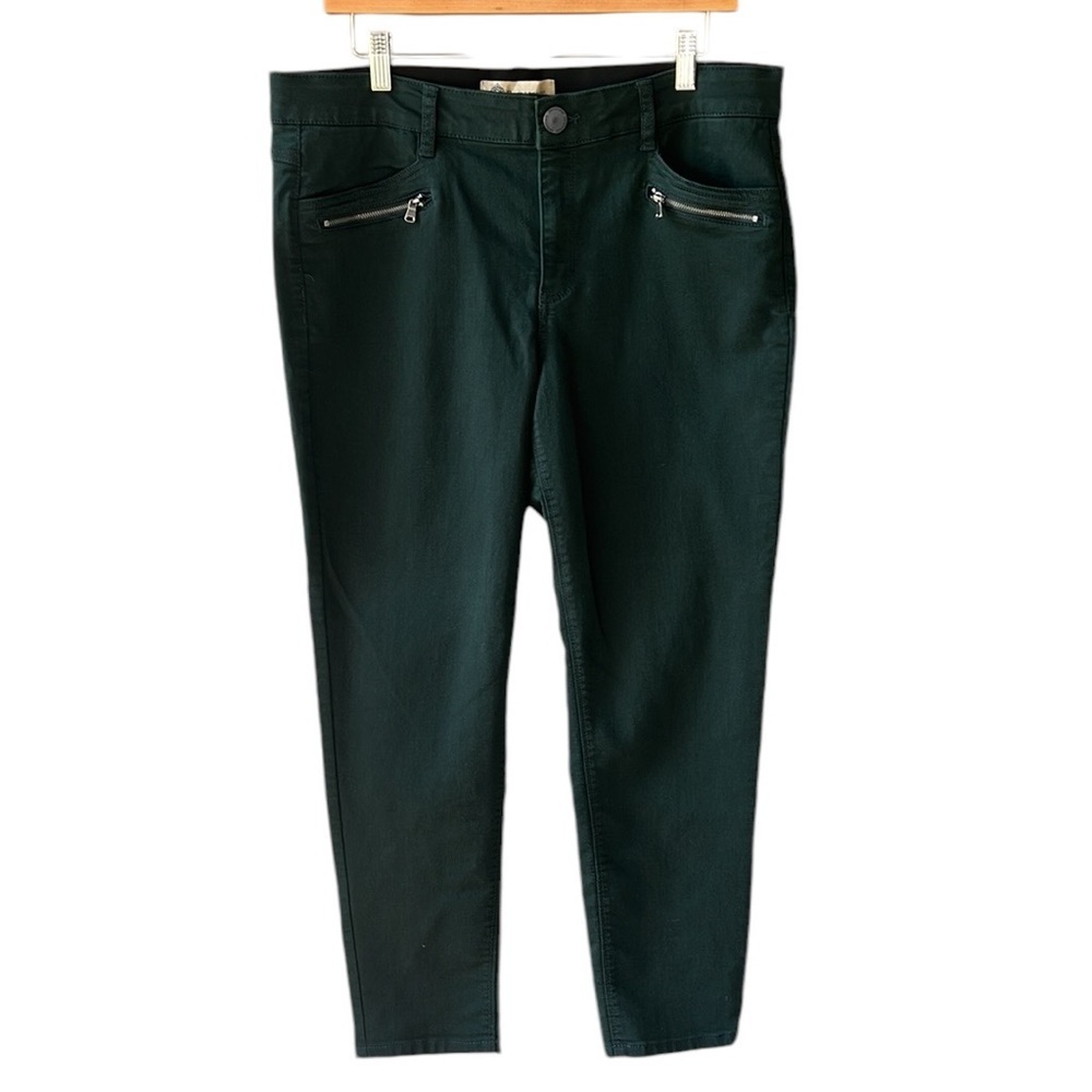 Democracy Abroad Technology Sz 14 Like New Hunter Green Skinny Jeans